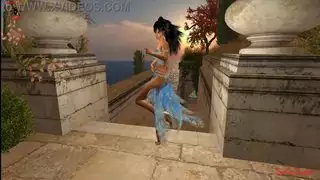 خيال السلطان: الراقصة الزرقاء تأخذ شرجًا قاسيًا مع فحول بي بي سي